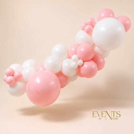 Pink and White Grab and Go Garland
