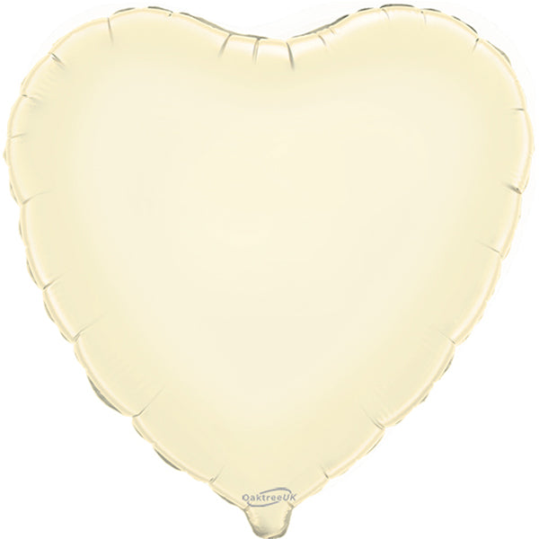 Heart-shaped gold balloon on a white background
